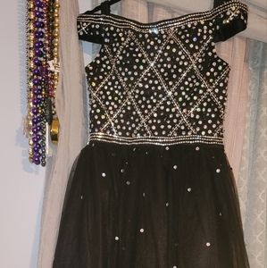 Girls size 16 Black ballgown
